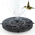 AUTGA Solar Fountain, Floating Solar Powered Water Fountain Pump for Bird Bath, Garden, Pond, Pool, Outdoor (1W)