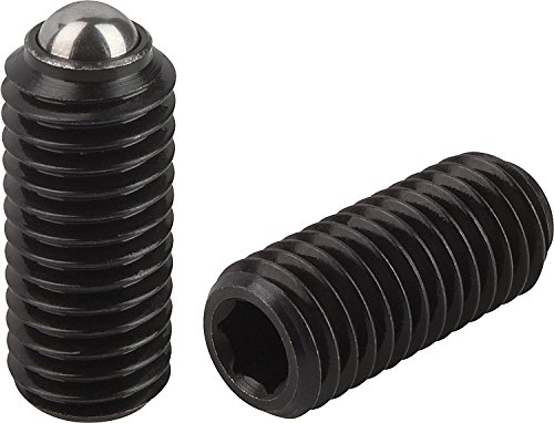 Kipp 03030-216 Steel Spring Plungers, Ball Style, Hexagon Socket, Heavy End Pressure, Metric, M16 Thread (Pack Of 10) #TOP7