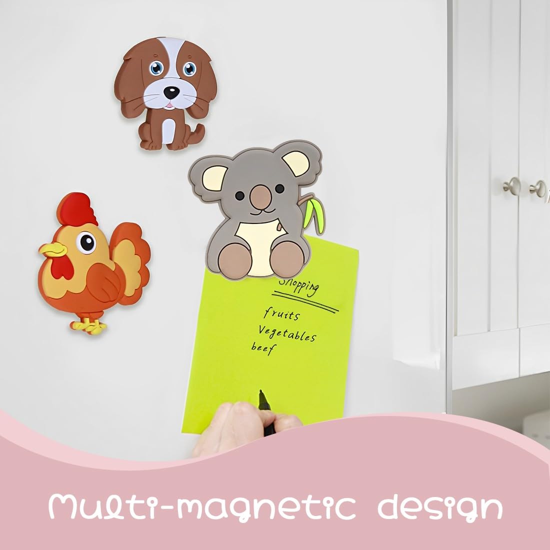 JEYORZY 8 Pcs Magneti da Frigorifero per Bambini, Magneti Bambini 1-3 Anni, Regalo Educativo, Decorazione per Casa, Scuola e Ufficio