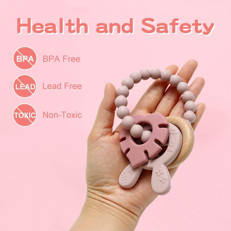 Miniatura 8 de Mordedor bohemio  Mordedor para bebé  Exploración sensorial y alivio de la dentición  Juguete mordedor de silicona 100% de grado alimenticio  Sin