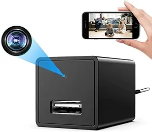 Dr Vision 1080P USB Charger Type Camera | Home Security Camera | Support Upto 128GB Memory Cards | Continuous & Motion Based Recording | Ideal for Home/Office (Charger C2)