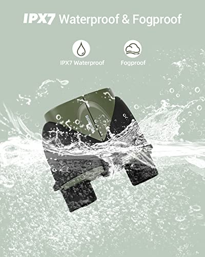 Faumon 12X25 Binoculars For Adults And Kids, High Power Compact Binoculars With Large View Clear Low Light Vision, Waterproof Small Binoculars For Bird Watching Hunting Travel Hiking Concerts #TOP3