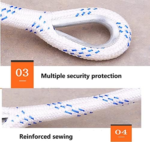 Rope Ladder, Safety Ladder,Fire Fighting Soft Ladders Escape Rope Ladders Anti-Slip Ladders Nylon Resin Ladders/20M65Ft