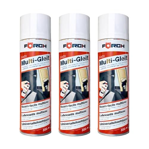 Spray de Silicona Lubricante Multiusos 500ml Förch S422 – Sin Grasa, No Mancha – Elimina Chirridos y Mejora Deslizamiento – Ideal para Coche, Goma, Plástico, Puertas y Ventanas (3)