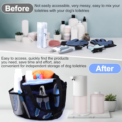 Dog Mesh Shower Bag Portable,Dog Shower Tote Bag,Pet Bathroom Bag with 7 Pockets, Large Capacity Hanging, Quick Dry Pet Shower Basket/Bath Bag,Dog Shower & Bath Supplies Accessories Dog Mesh Shower Bag Portable,Dog Shower Tote Bag,Pet Bathroom Bag with 7 Pockets, Large Capacity Hanging, Quick Dry Pet Shower Basket/Bath Bag,Dog Shower & Bath Supplies Accessories