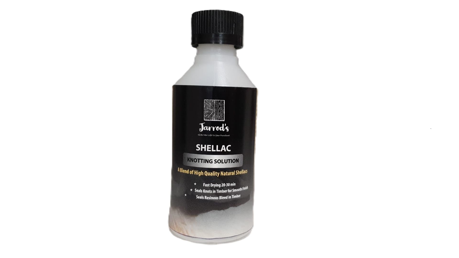 Jarrod's Knotting Solution Quick-Drying Wood Knot Sealer - Professional Resin & Sap Block for Pine & Softwood - Ideal Prep for Paint, Wax, Varnish & Polish (100ml)