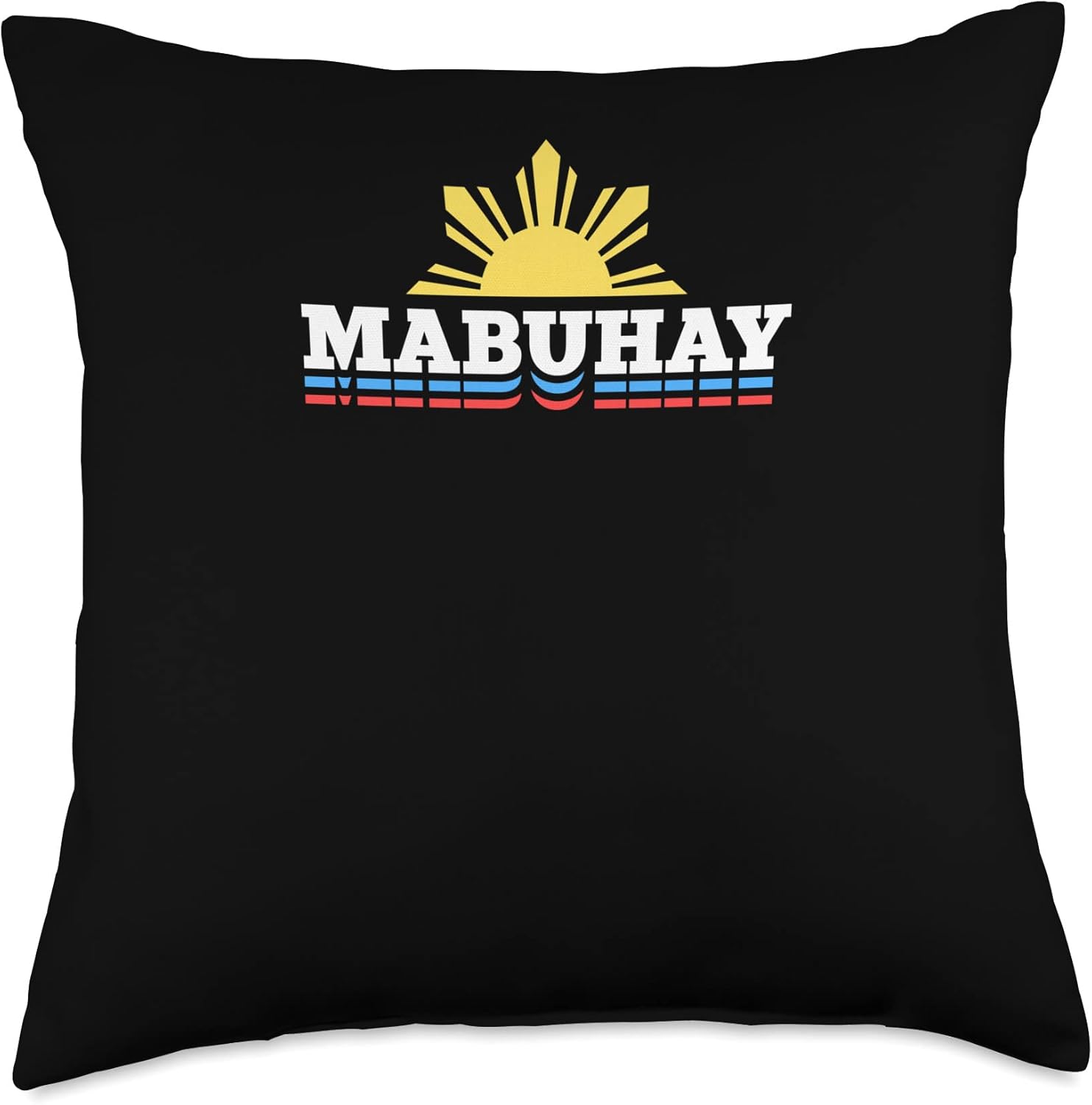 Mabuhay Filipino Design for Proud Pinoys Throw Pillow