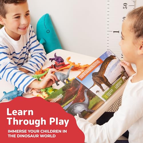 image for PREXTEX Dinosaur Toys for Kids 3-5 - 12 Dinosaurs Figurines and Dinosa