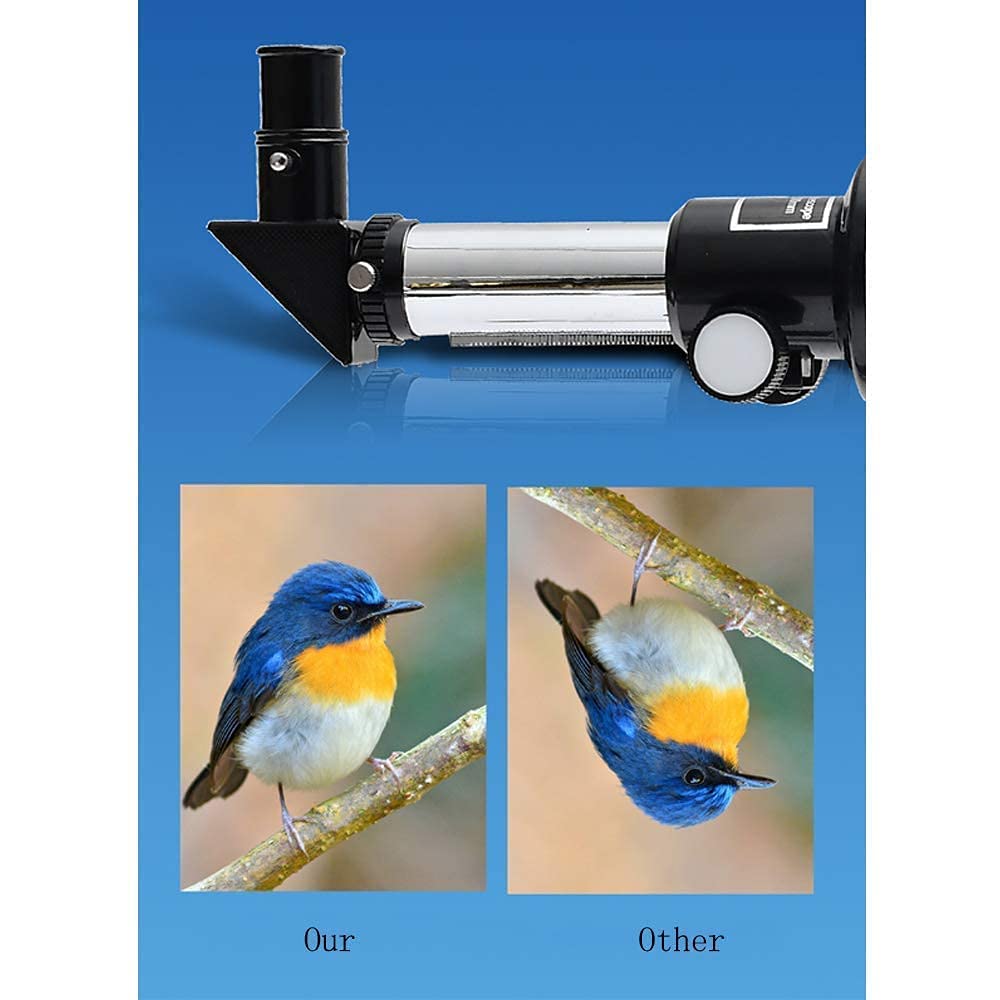 Telescopio, telescopio Refractor astronómico con trípode para niños Principiantes Telescopio Refractor astronómico con Adaptador para teléfono Inteligente para astrofotografía y astronomía Visual