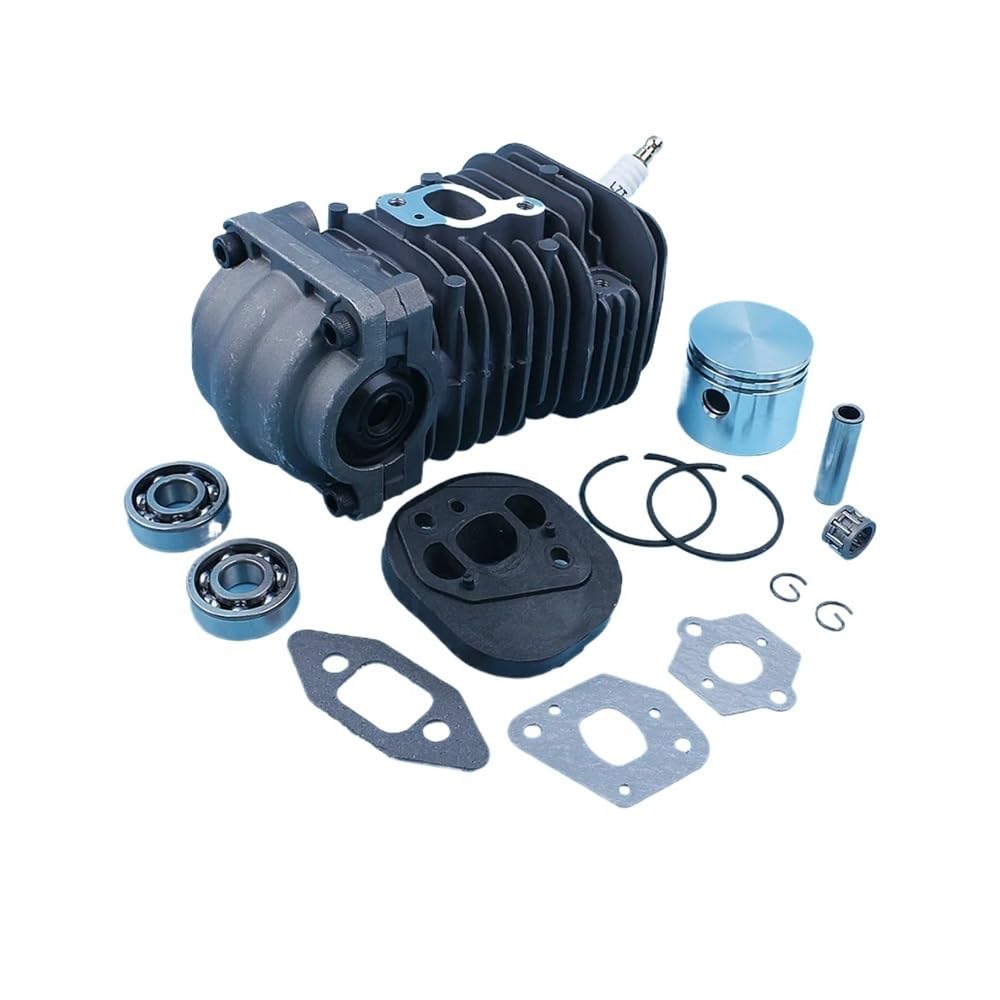 Pieza DE Recambio Kit de Junta de Sello de cojinete de cigüeñal de Disco de pistón de Cilindro Compatible con H 335 435 440 338 438 444 Revestimiento de Motosierra