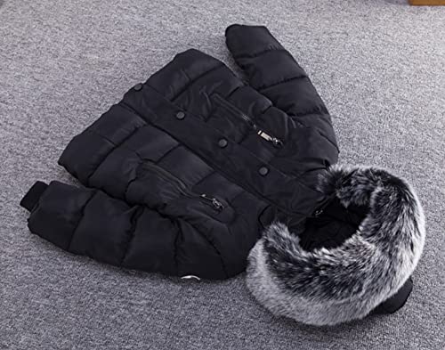 Toddler Kids Winter Hooded Puffer Coat Thicked Zipper Windproof Jacket Outerwear Warm Snowsuit Down Jacket Clothes4