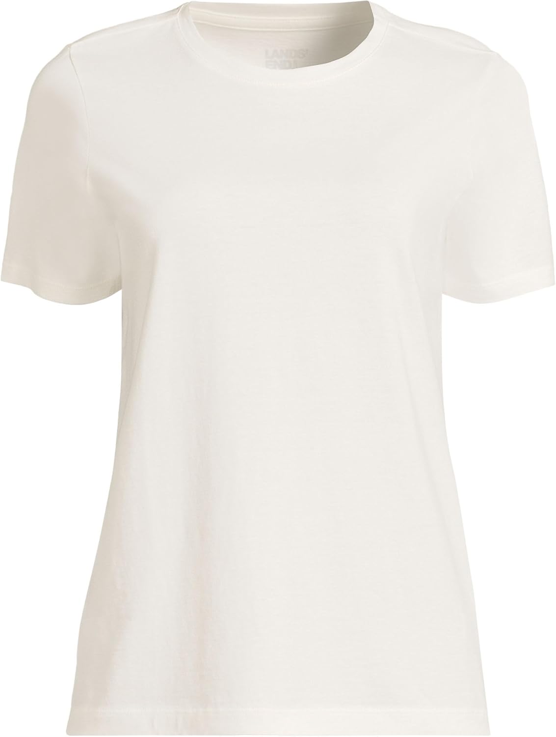 Lands' End Women's Relaxed American-Grown Supima Cotton Crew Neck T-Shirt - Image 5