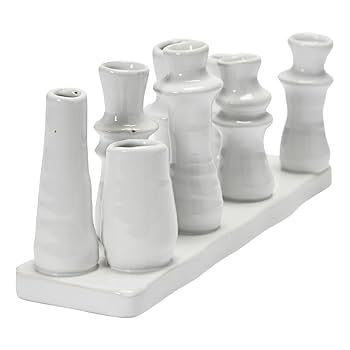 Amazon.com: Bloomingville Stoneware Multi 8 Sections Vase