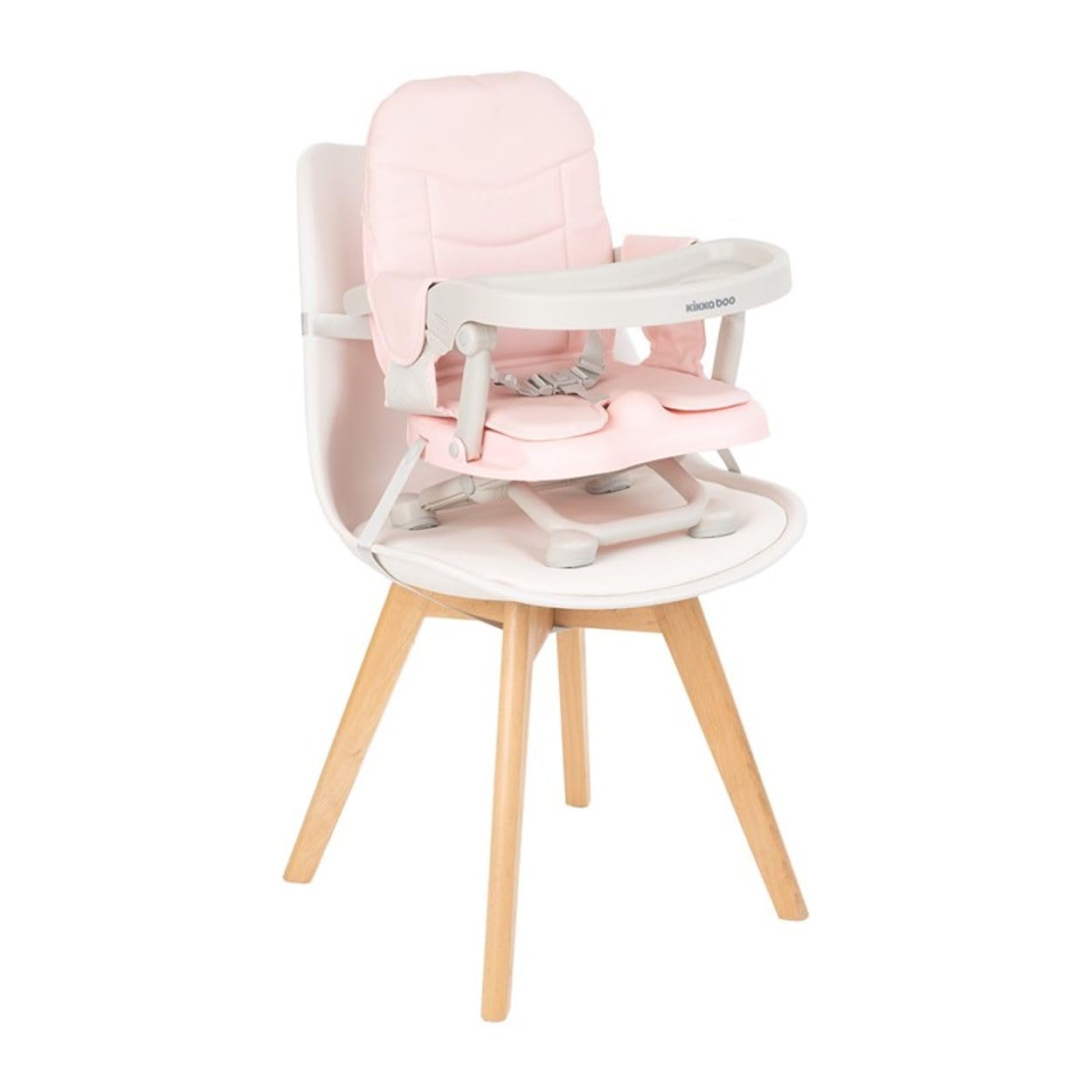 Kikkaboo, Pappo Booster seat, tavolo, pieghevole, cintura di sicurezza, colori:rosa