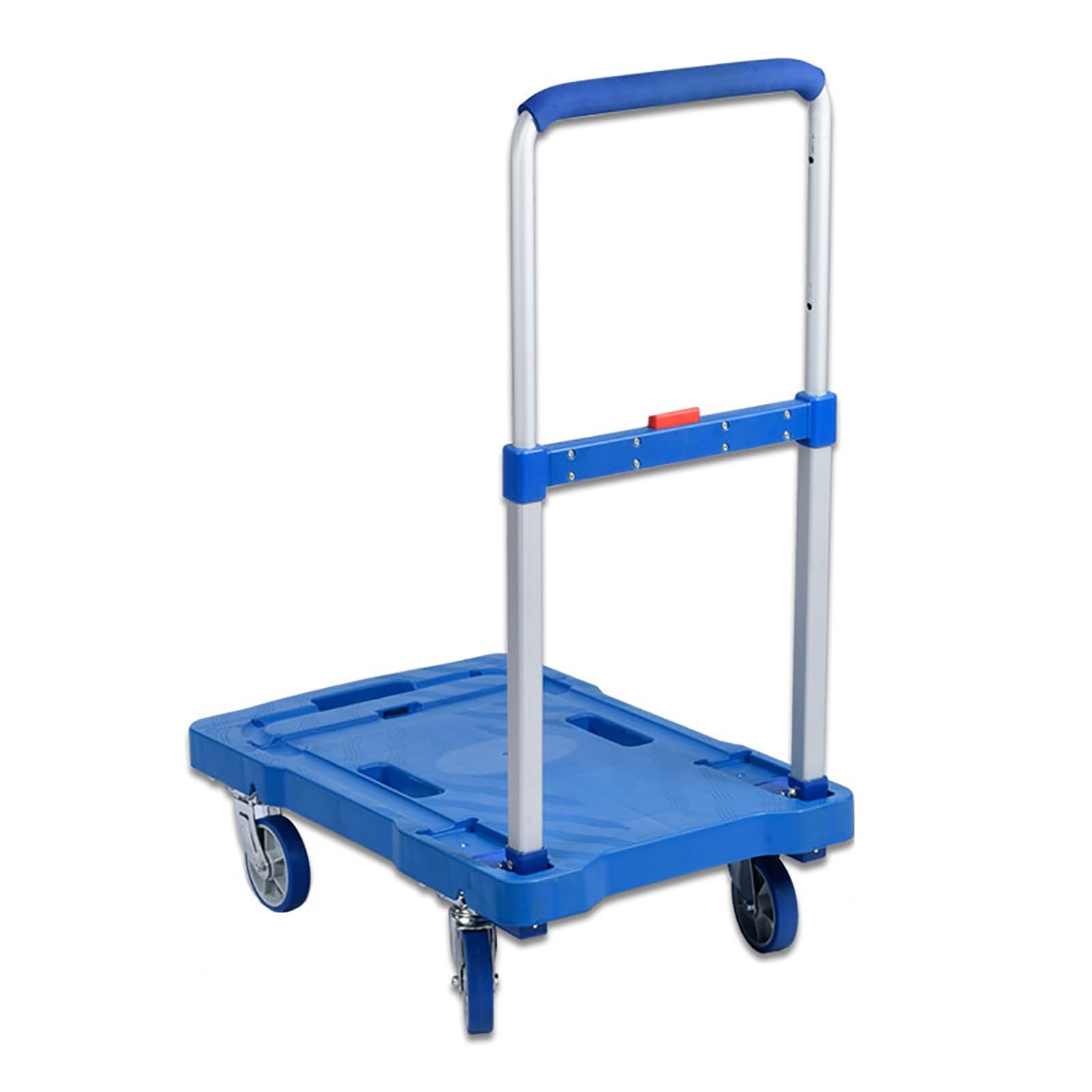 Handcart, Load Capacity 200kg/440lbs, Easy to Carry and Store, Suitable for Home, Office, Airport, School(Blue)