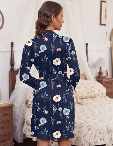 Image of HOTOUCH Womens Robe Lightweight Short Knit Bathrobe Soft Ladies Sleepwear with Pockets