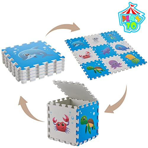 Play 10 SG01PL10YXD06-N Puzzle Play Mat, Foam Floor Tiles thumb #6