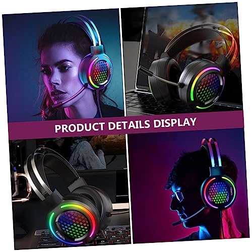 Casque de jeu filaire RGB Gadpiparty avec micro pour PC
