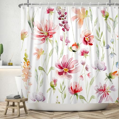 ASDCXZ Flower Shower Curtain 180x180 cm