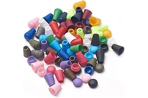 Bundle of 100 Cord Lock Ends in Random Colors