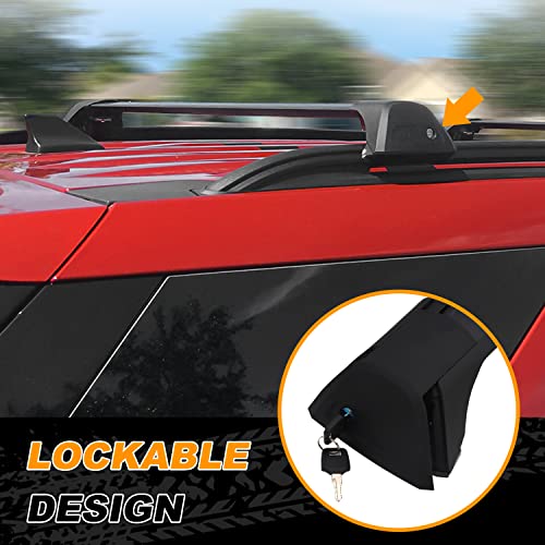 Snailfly Crossbars Customized For 2020-2024 Ford Explorer Black Adjustable Roof Racks Cross Bars With Lock #TOP2