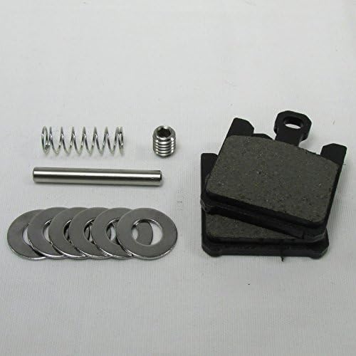 Miniatura 6 de Pinza de freno trasera de 2 pistones para motocicleta de aluminio pulido con pastillas - Harley Chopper Bobber Cafe Racerer con pastillas - Harley