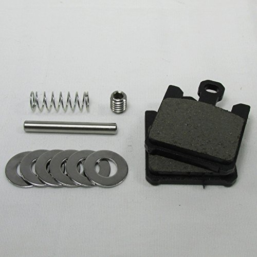 Miniatura 6 de Pinza de freno trasera de 2 pistones para motocicleta de aluminio pulido con pastillas - Harley Chopper Bobber Cafe Racerer con pastillas - Harley