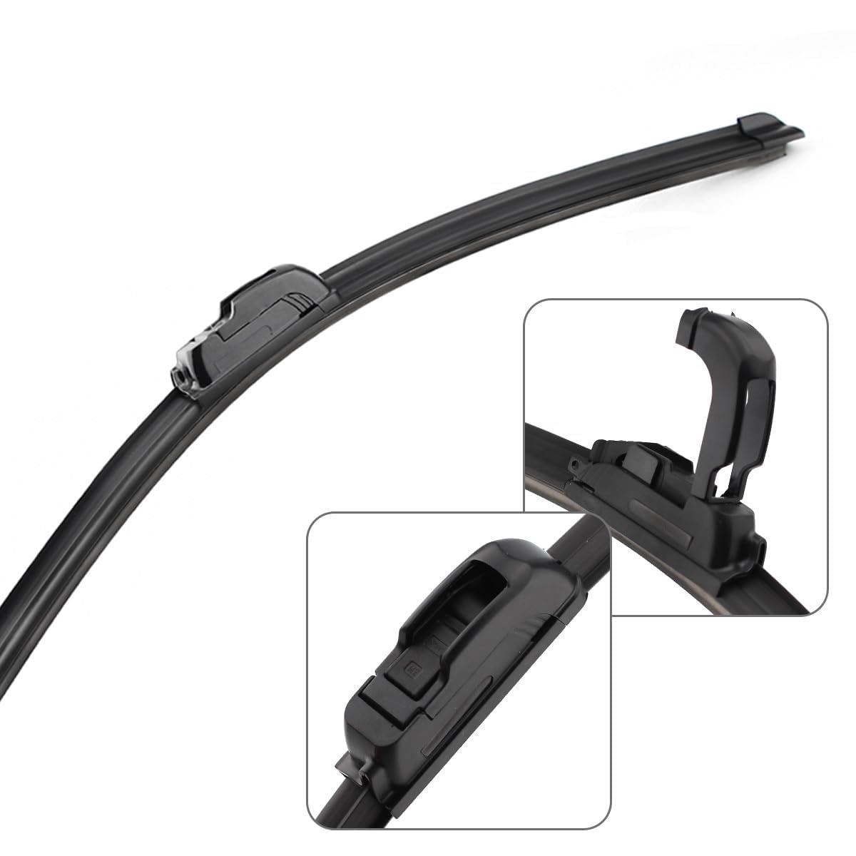 TUBIC Front Wischer Klingen Für Jeep Compass MK2 MP/552 2016-2020 Autofenster-Frontscheibenwischerblätter Wischerblätter Auto Zubehör