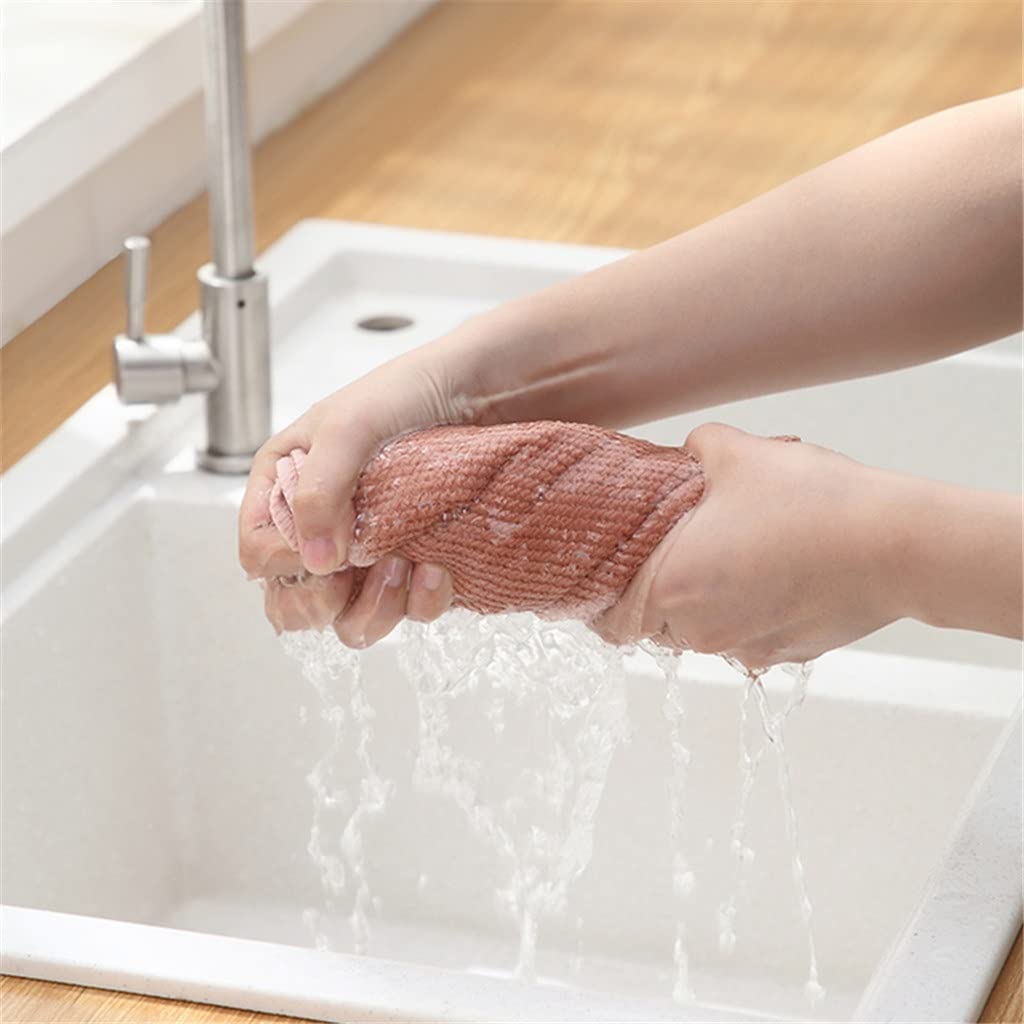 RWRAPS 9 Uds. De Toallas de Cocina, paño de Cocina antigrasa, Trapos de Granos de maíz absorbentes eficientes, paño de Limpieza de Microfibra (9 Uds. De 30x30cm)
