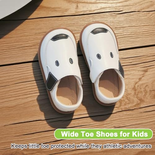Image of Toddler Boys Closed Toe Sandals, Breathable Leather Kids Sandals with Dinosaur Pattern