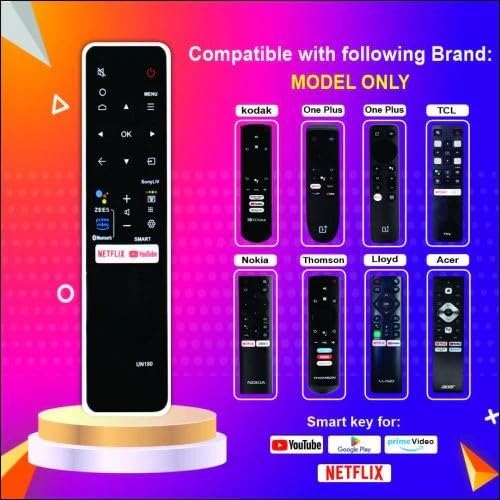 Image of 7 in 1 OnePlus TV Smart TV Remote Control Also Compatible with KodakTV, Thom sonTV, LloydTV, NokiaTV, AcerTV, TCLTV | Non-Voice Easy-to-Use Remote (OnePlus UN180)