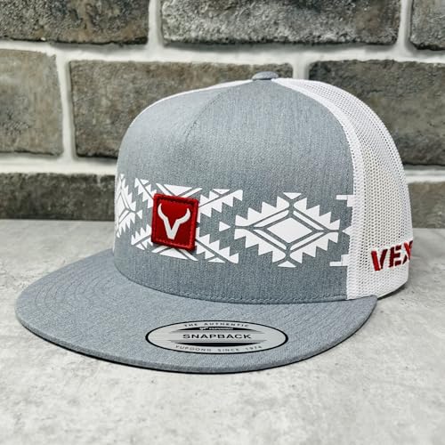 Image of Vexil American Rancher Adjustable Snapback Western Lifestyle Rodeo Southwest Inspired Meshback Hat