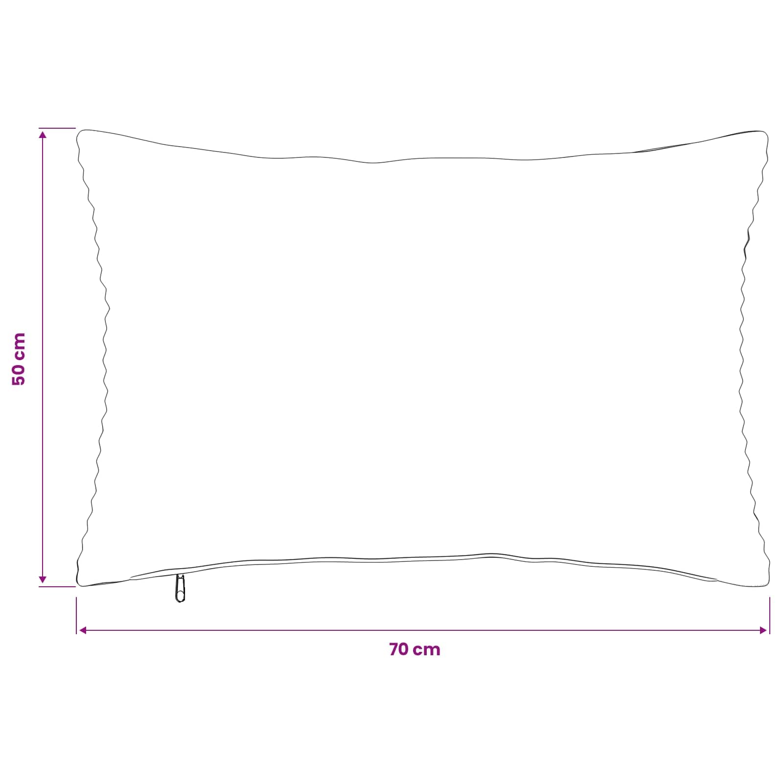 vidaXL Kissenbezug 6 pcs HEERLEN Hellgrau 50 x 70 cm Cord