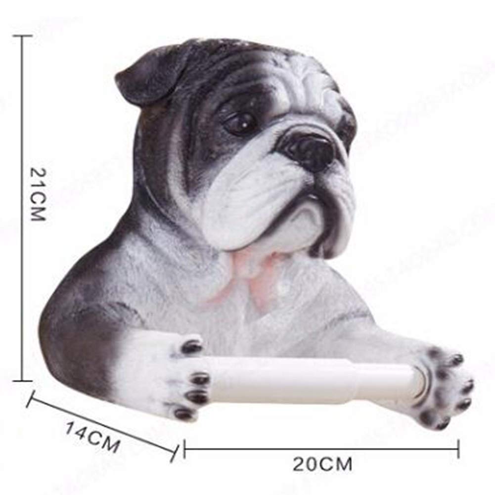 Amazon.co.jp: COLiJOL トイレットペーパーホルダーブルドッグバス