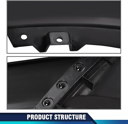 Miniatura 3 de PIT66 Kit de cuerpo de alerón de alerón de barbilla inferior para parachoques delantero, compatible con Ford Mustang V6 V8 USDM 2013 2014 (no