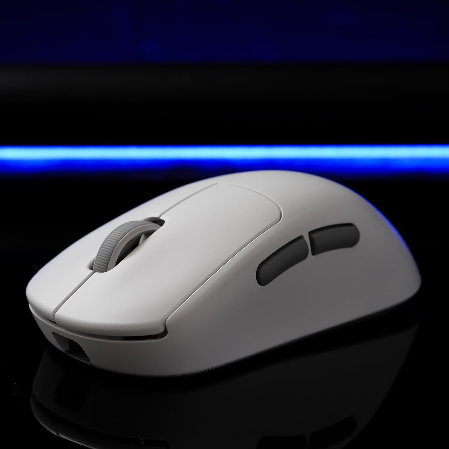 Mechkeys Zaopin Z2 Wireless Mouse, Swappable Gaming Cordless Mouse with Tri-Mode Bluetooth/ 2.4Ghz/ USB-C for PC, Laptop, Computer Esports Gamer (White(Grey Bottom), 4K Version) image 4