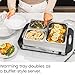 Chefman Electric Buffet Server + Warming Tray w/Adjustable Temperature & 3 Chafing Dishes, Hot Plate Perfect for Holidays, Catering, Parties, Events & Home Dinners, 14