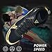 SDEQA High Top Boxing Boots, Mens Fashion Wrestling Trainers Rubber Sole Squat Training Shoes Breathable Bodybuilding Gym Sneakers,Black,7