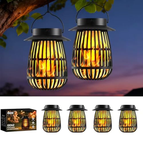 Image of Gen2 Solar Flame Lanterns Halloween Solar Lights for Outdoor Decorations