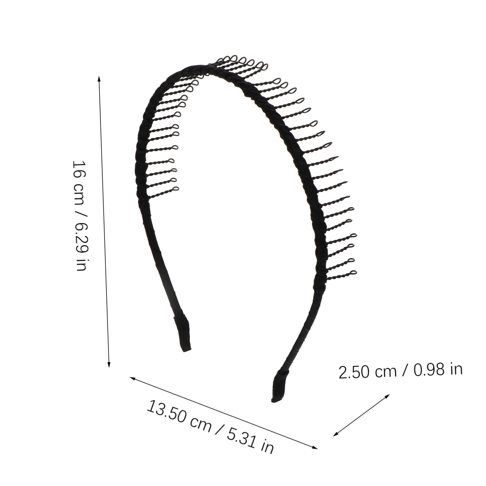 minkissy 18pezzi Cerchietti Con Pettine Antiscivolo Per Accessori Moda Unisex Per Donna e Uomo Eleganti e Comodi Per Occasioni Quotidiane e Festive
