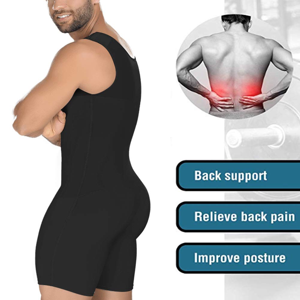 AIEOE Shapewear Body Shaper - Camiseta interior de compresión para hombre