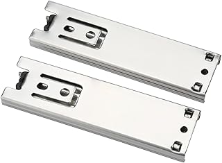 2pcs Drawer Slides 5in Mini Short Cabinet Drawer Slides Full Extension Furniture Guide Rail Cold-Roll Steel Sheets Kitchen Cupboard Hardware for Cabinets Closets