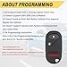 Vurkcy Keyless Entry Remote Car Key Fob fits Honda Pilot 2003 2004 2005 2006 2007/ Honda Civic EX LX DX 2001 2002 2003 2004 2005, Replacement for NHVWB1U523, NHVWB1U521 (Single)