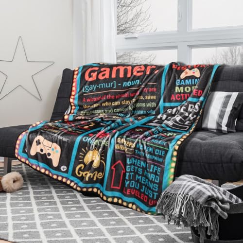 Gamer-Gifts-for-Teen-Kids-Gaming-Gifts-for-Gamer-Video-Game-Lover-Son-Teen-Boys-Birthday-Easter-Basket-for-Teen-Boys-Girls-Men-Father-Boyfriends-Husband-Sofa-Bedroom-Room-Decor-Gaming-Blanket-5060