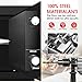 1.6 Cub Fire Proof Safe for Home Documents, Anti-Theft Digital Security Box with Electronic Keypad Lock and Spare Key, Small Safes for Home Use Fire and Water proof for Money Jewelry Valuables