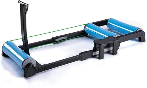 Bike Trainer Rollers, Bicycle Cycling Roller, 2 Training Modes, PP Silent Roller, Foldable Design, Adjustable Front Wheel Support Distance, for