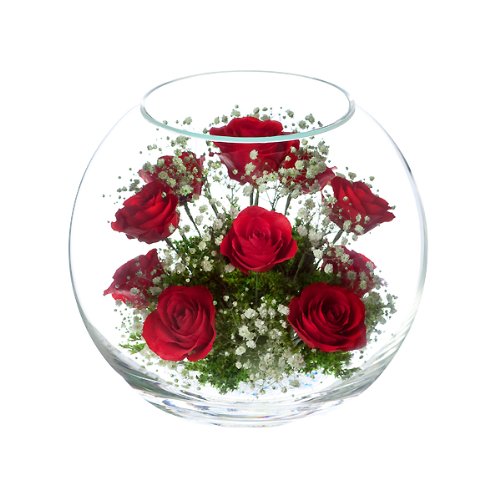 Amazon｜Reine De Fleur レンデフロール 【B-N】 バラ・かすみ草 W237