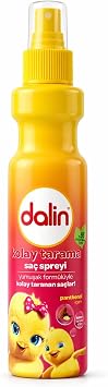 Dalin Kolay Tarama Saç Spreyi, Panthenol İçerikli, Bebek ve Çocuklar için, 200 ml