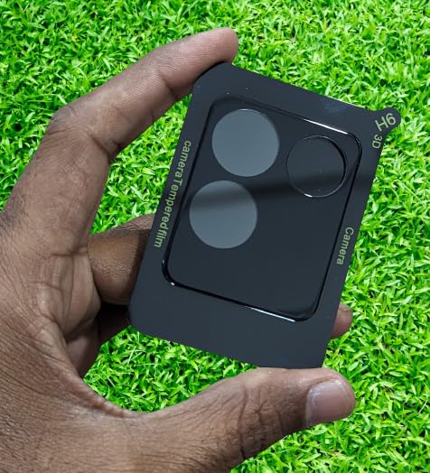 Image of ZARALA Glass Camera Lens Protector For Vivo T2 Pro [9H Hardness] [6D Lens Protector ] [Easy Installation] Black (Vivo T2 Pro)