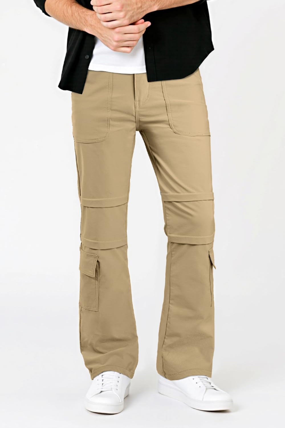 GINGTTO Mens Cargo Pants Slim Fit Stretch Cargos for Men Waterproof Outdoor Pants - Image 5